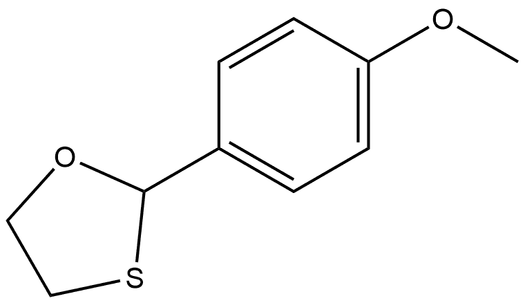 1,3-Oxathiolane, 2-(4-methoxyphenyl)- Structure