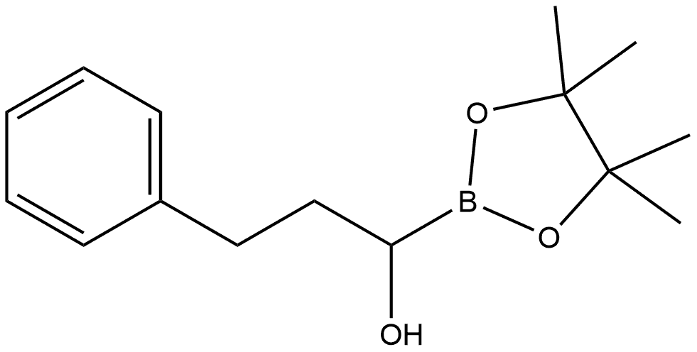 1,3,2-Dioxaborolane-2-methanol, 4,4,5,5-tetramethyl-α-(2-phenylethyl)- Structure