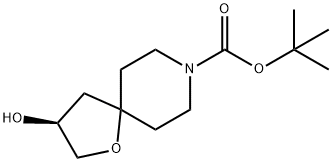 1-Oxa-8-azaspiro[4.5]decane-8-carboxylic acid, 3-hydroxy-, 1,1-dimethylethyl ester, (3S)- Structure