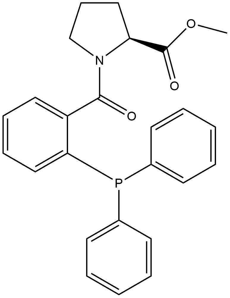 1-[2-(Diphenylphosphino)benzoyl]-L-proline methyl ester Structure