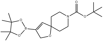 1-Oxa-8-azaspiro[4.5]dec-3-ene-8-carboxylic acid, 3-(4,4,5,5-tetramethyl-1,3,2-dioxaborolan-2-yl)-, 1,1-dimethylethyl ester Structure