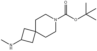 7-Azaspiro[3.5]nonane-7-carboxylic acid, 2-(methylamino)-, 1,1-dimethylethyl ester Structure