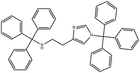 1H-Imidazole-4-ethanamine, N,1-bis(triphenylmethyl)- Structure