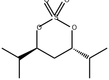 1,3,2-Dioxathiane, 4,6-bis(1-methylethyl)-, 2,2-dioxide, (4S,6S)- Structure