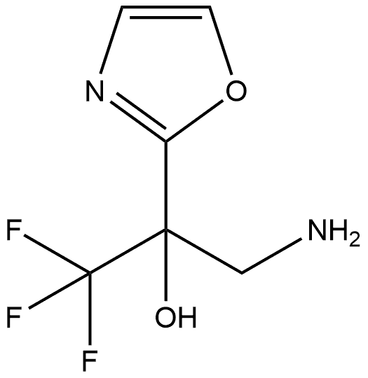 3-amino-1,1,1-trifluoro-2-(1,3-oxazol-2-yl)propan-2-ol Structure