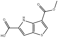 4H-Thieno[3,2-b]pyrrole-3,5-dicarboxylic acid, 3-methyl ester Structure