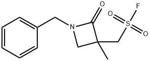 (1-benzyl-3-methyl-2-oxoazetidin-3-yl)methanesulfonyl fluoride Structure