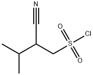 2-cyano-3-methylbutane-1-sulfonyl chloride Structure