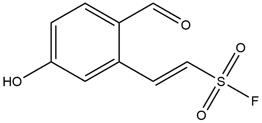 Ethenesulfonyl fluoride, 2-(2-formyl-5- Structure