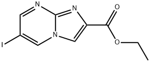 Imidazo[1,2-a]pyrimidine-2-carboxylic acid, 6-iodo-, ethyl ester 구조식 이미지