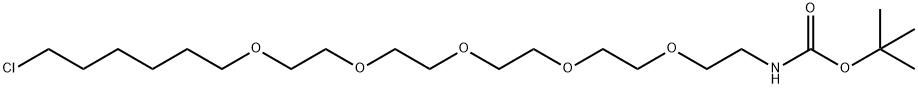 5,8,11,14,17-Pentaoxa-2-azatricosanoic acid, 23-chloro-, 1,1-dimethylethyl ester Structure