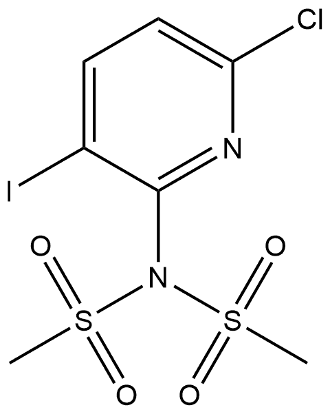 N-(6-Chloro-3-iodo-2-pyridinyl)-N-(methylsulfonyl)methanesulfonamide Structure