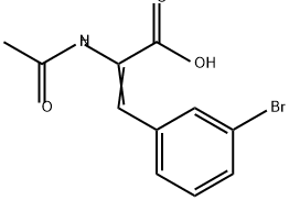 2-Propenoic acid, 2-(acetylamino)-3-(3-bromophenyl)- Structure