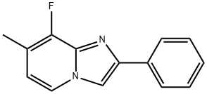 Imidazo[1,?2-?a]?pyridine, 8-?fluoro-?7-?methyl-?2-?phenyl- Structure