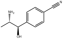 Benzonitrile, 4-[(1R,2S)-2-amino-1-hydroxypropyl]- Structure