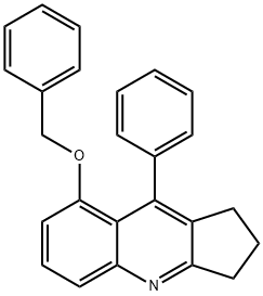 1H-Cyclopenta[b]quinoline, 2,3-dihydro-9-phenyl-8-(phenylmethoxy)- Structure