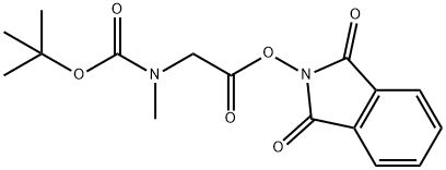 1,3-dioxo-2,3-dihydro-1H-isoindol-2-yl 2-{[(tert-butoxy)carbonyl](methyl)amino}acetate Structure