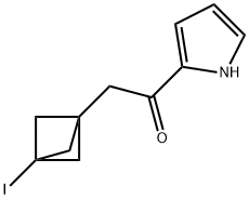 2-(3-Iodobicyclo[1.1.1]pent-1-yl)-1-(1H-pyrrol-2-yl)ethanone Structure