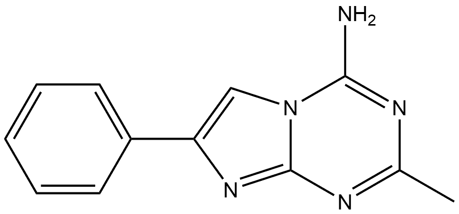 2-Methyl-7-phenylimidazo[1,2-a]-1,3,5-triazin-4-amine Structure