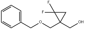 Cyclopropanemethanol, 2,2-difluoro-1-[(phenylmethoxy)methyl]- Structure