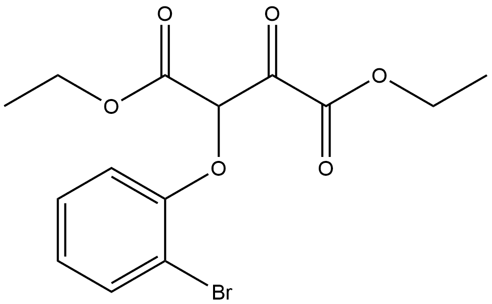 1,4-Diethyl 2-(2-bromophenoxy)-3-oxobutanedioate Structure