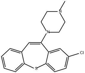 Piperazine, 1-(8-chlorodibenzo[b,f]thiepin-10-yl)-4-methyl- 구조식 이미지