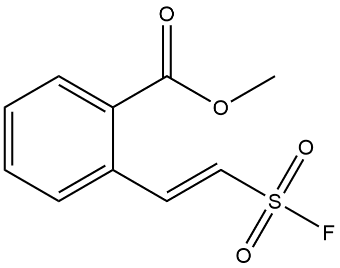 Benzoic acid, 2-[(1E)-2-(fluorosulfonyl)ethenyl]-, Structure