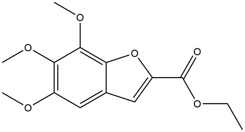 ethyl 5,6,7-trimethoxybenzofuran-2-carboxylate Structure