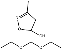 5-Isoxazolol, 5-(diethoxymethyl)-4,5-dihydro-3-methyl- Structure