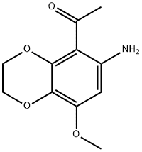 1-(6-amino-8-methoxy-2,3-dihydrobenzo[b][1,4]dioxin-5-yl)ethan-1-one Structure