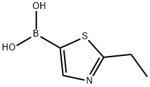 Boronic acid, B-(2-ethyl-5-thiazolyl)- Structure