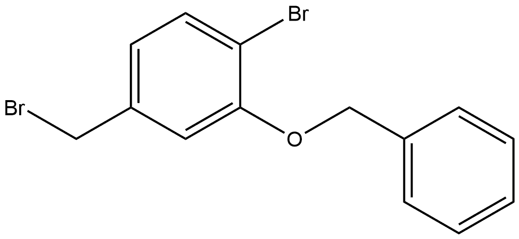 2-(Benzyloxy)-1-bromo-4-(bromomethyl)benzene Structure