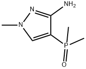 1H-Pyrazol-3-amine, 4-(dimethylphosphinyl)-1-methyl- 구조식 이미지