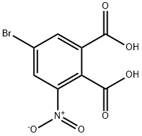 1,2-Benzenedicarboxylic acid, 5-bromo-3-nitro- Structure