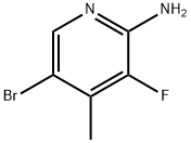 2-Pyridinamine, 5-bromo-3-fluoro-4-methyl- Structure