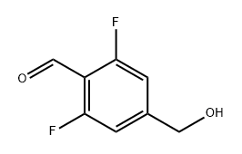 Benzaldehyde, 2,6-difluoro-4-(hydroxymethyl)- Structure