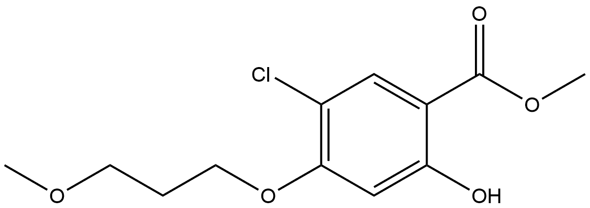 Methyl 5-chloro-2-hydroxy-4-(3-methoxypropoxy)benzoate Structure