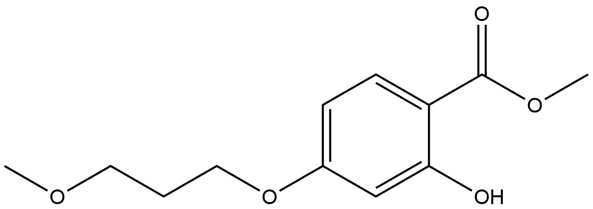 Methyl 2-hydroxy-4-(3-methoxypropoxy)benzoate Structure