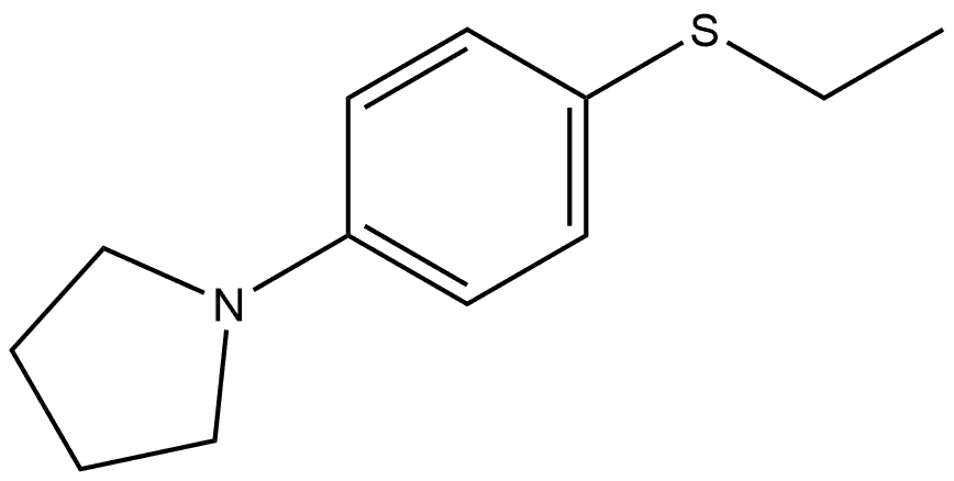 1-[4-(Ethylthio)phenyl]pyrrolidine Structure