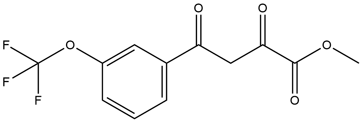 Methyl 2,4-Dioxo-4-[3-(trifluoromethoxy)phenyl]butanoate 구조식 이미지