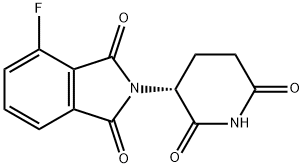 1H-Isoindole-1,3(2H)-dione, 2-[(3R)-2,6-dioxo-3-piperidinyl]-4-fluoro- Structure