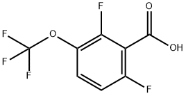 2,6-Difluoro-3-(trifluoromethoxy)benzoic acid Structure