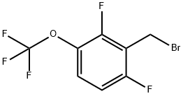 2,6-Difluoro-3-(trifluoromethoxy)benzyl bromide Structure