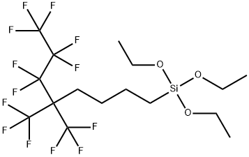 Triethoxy[5,5-bis(trifluoromethyl)-6,6,7,7,8,8,8-heptafluorooctyl]silane Structure