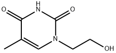 2,4(1H,3H)-Pyrimidinedione, 1-(2-hydroxyethyl)-5-methyl- Structure