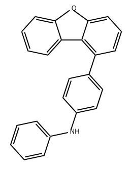 Benzenamine, 4-(1-dibenzofuranyl)-N-phenyl- Structure