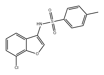 Benzenesulfonamide, N-(7-chloro-3-benzofuranyl)-4-methyl- Structure