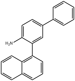 [1,1'-Biphenyl]-4-amine, 3-(1-naphthalenyl)- Structure