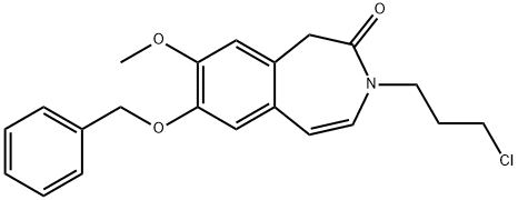 3-?(3-?Chloropropyl)?-?1,?3-?dihydro-?8-?methoxy-?7-?(phenylmethoxy)?-2H-?3-?benzazepin-?2-?one Structure