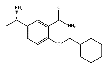 Benzamide, 5-[(1S)-1-aminoethyl]-2-(cyclohexylmethoxy)- Structure